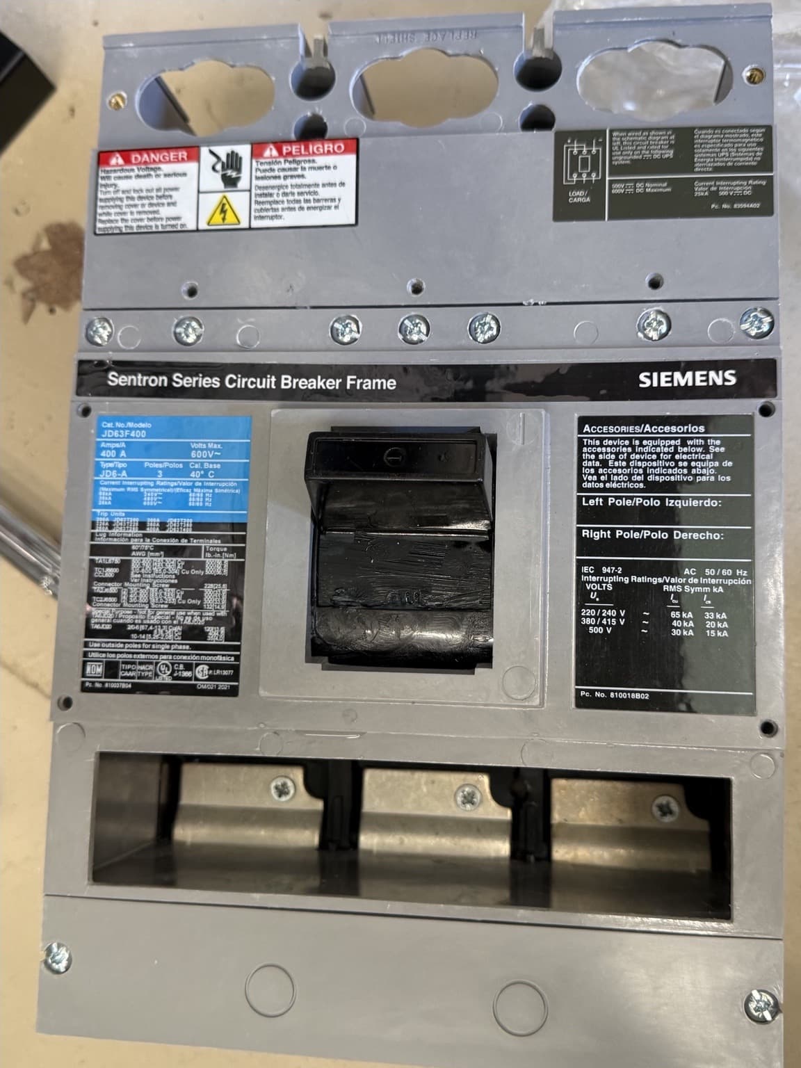 Hilton Garden Inn Siemens Switchgear Diagnostics project